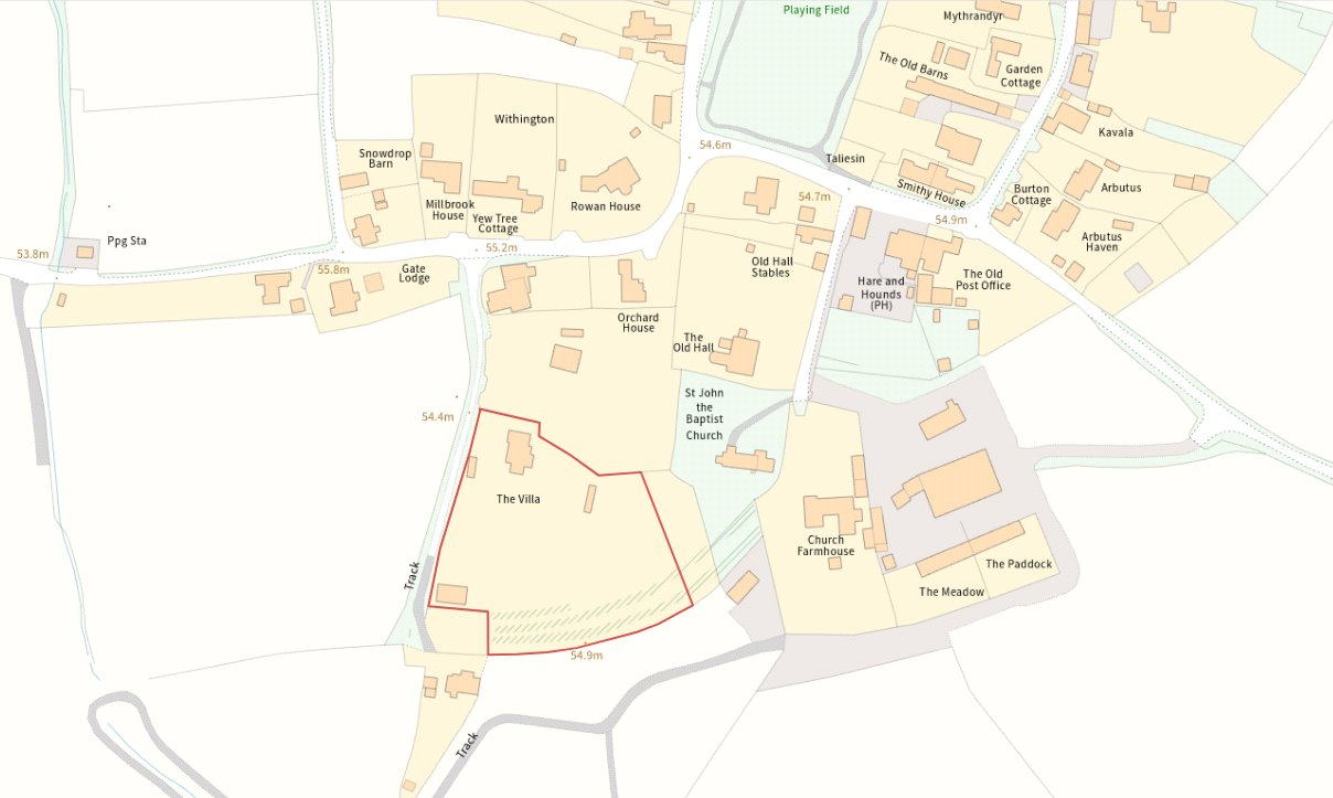 The Villa, Withington - Map