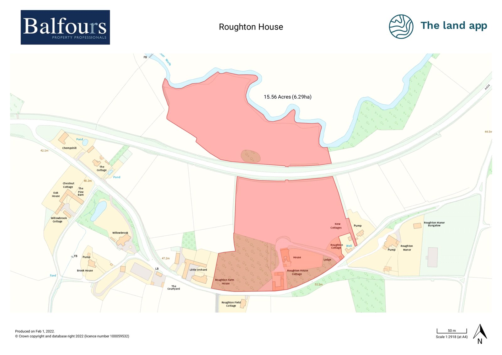 Roughton House, Roughton - Map