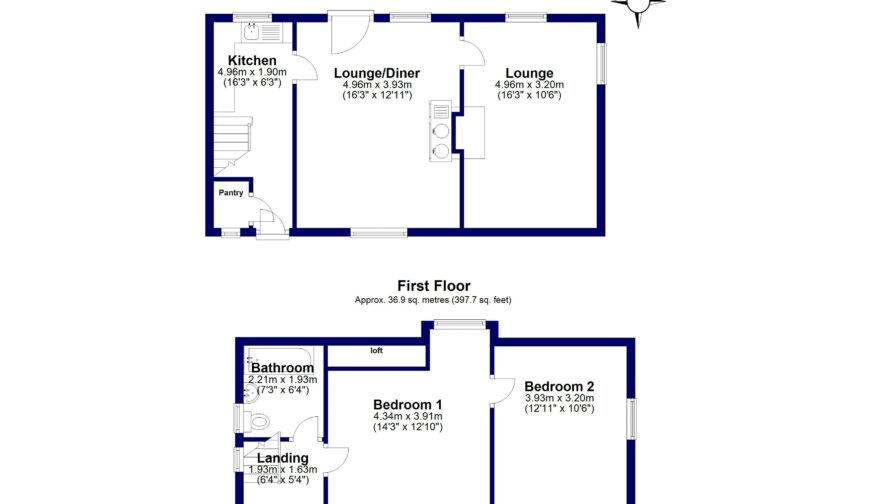 Roughton House, Roughton - Cottage Floorplan