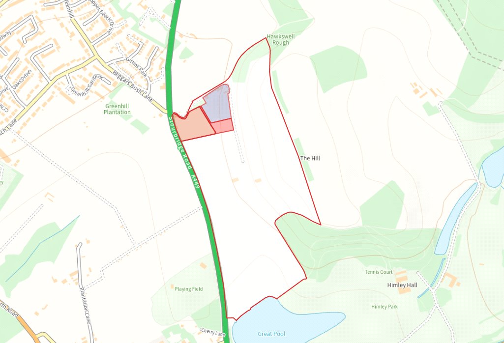 The Demesne Estate, Stourbridge Road - Map