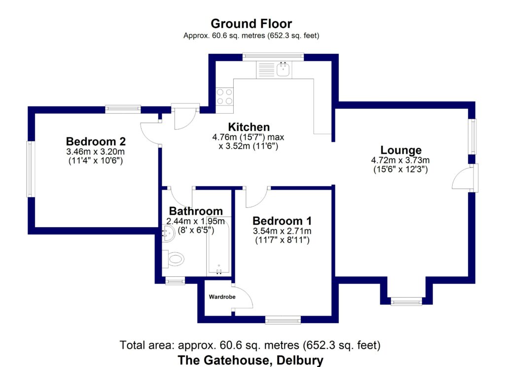 The Lodge, Diddlebury - Floorplan