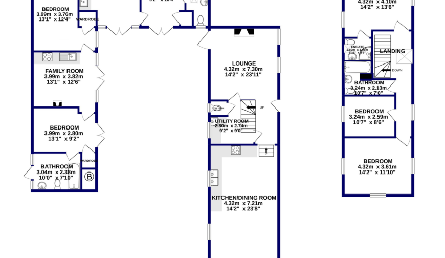 The Coach House, Betchcott - Floorplan