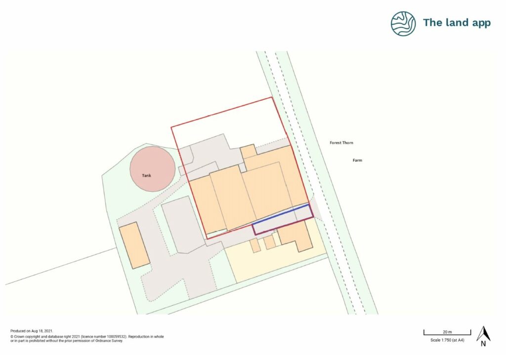 Forest Thorn Farm Barns, Barton Gate - Sale Plan