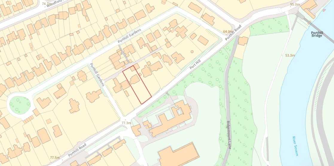 18 Porthill Road, Shrewsbury - Map