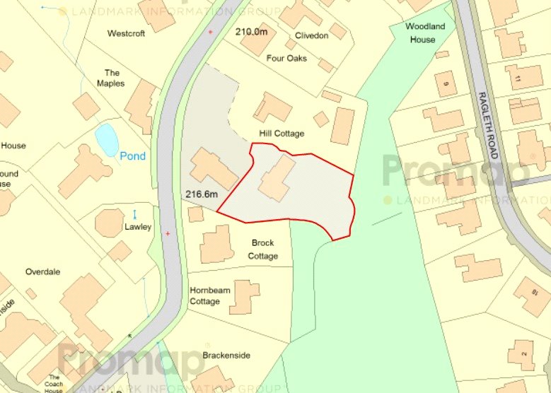 Bridgelands, Clive Avenue - Map