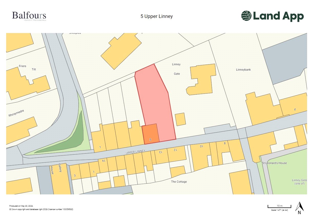 5 Upper Linney, Ludlow - Map