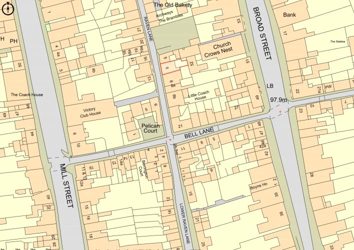 6 Raven Lane, Ludlow - Map