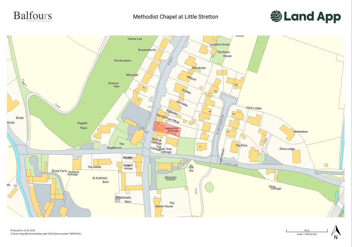 Former Chapel In Little Stretton, Ludlow Road - Map