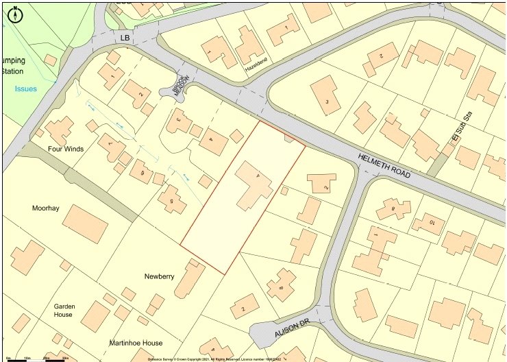Kingswood, Helmeth Road - Map