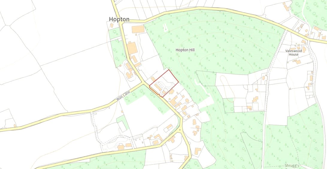 1 The Cottages, Hopton - Map