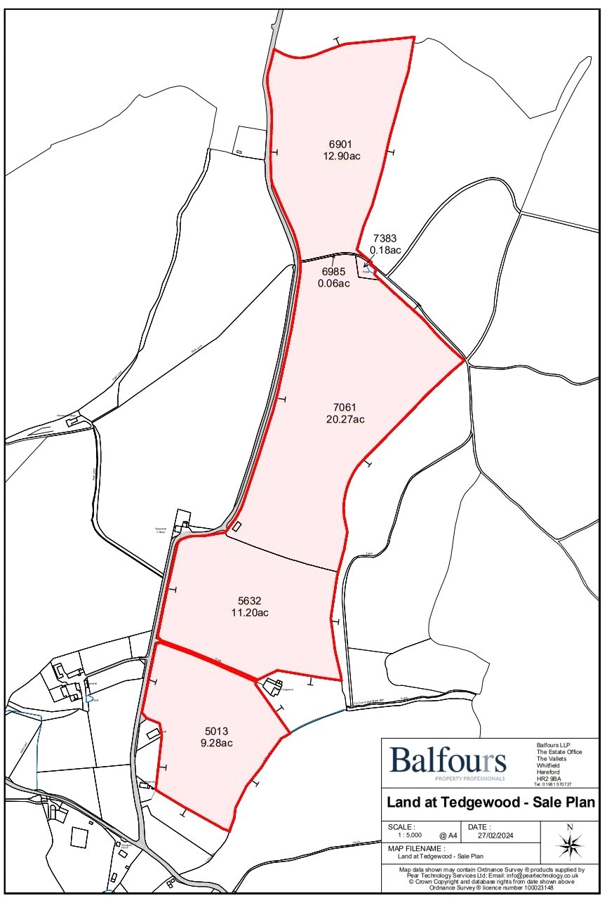 Land At Tedgewood, Upton Bishop - Map