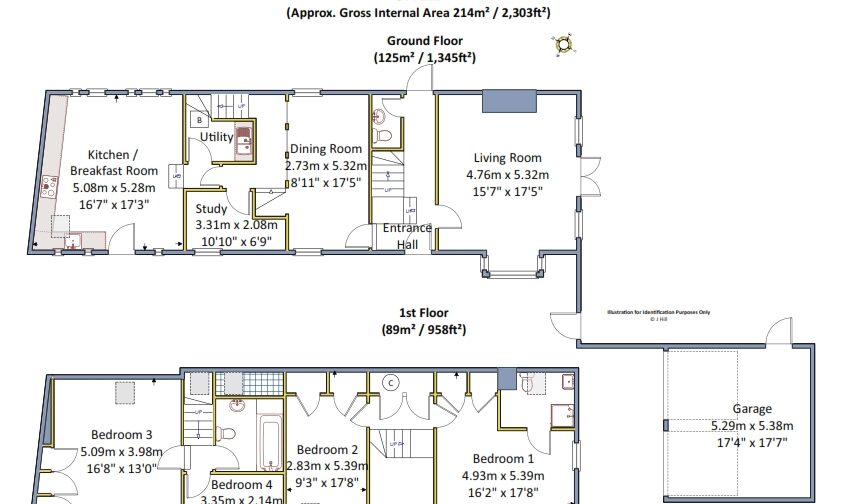 Oak House, Great Ness - Floorplan