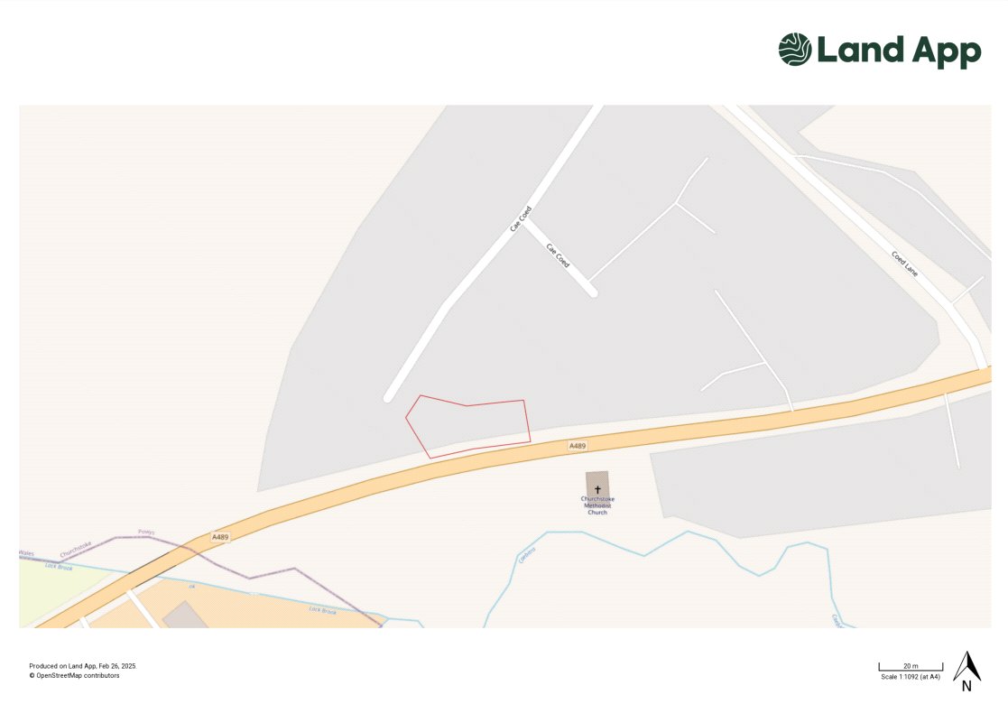 43 Cae Coed - Map
