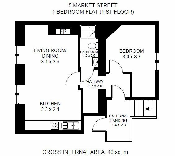 5A Flat, Market Street - Picture No. 20