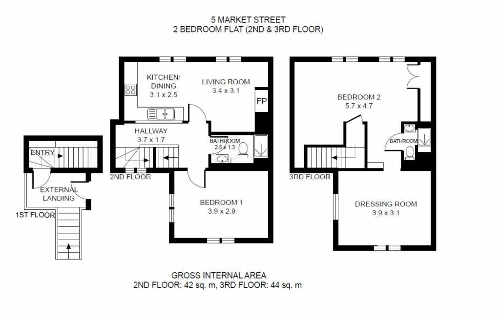 5B Flat, Market Street - Picture No. 18