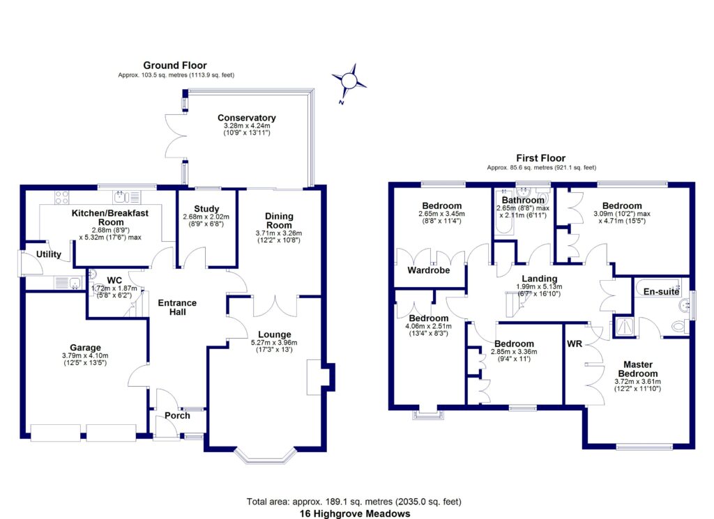 16 Highgrove Meadows - Floorplan