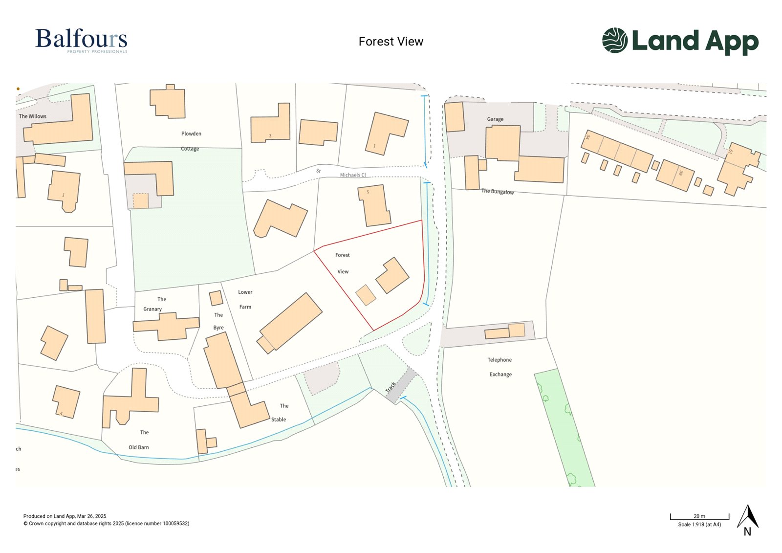 Forest View, Lydbury North - Map