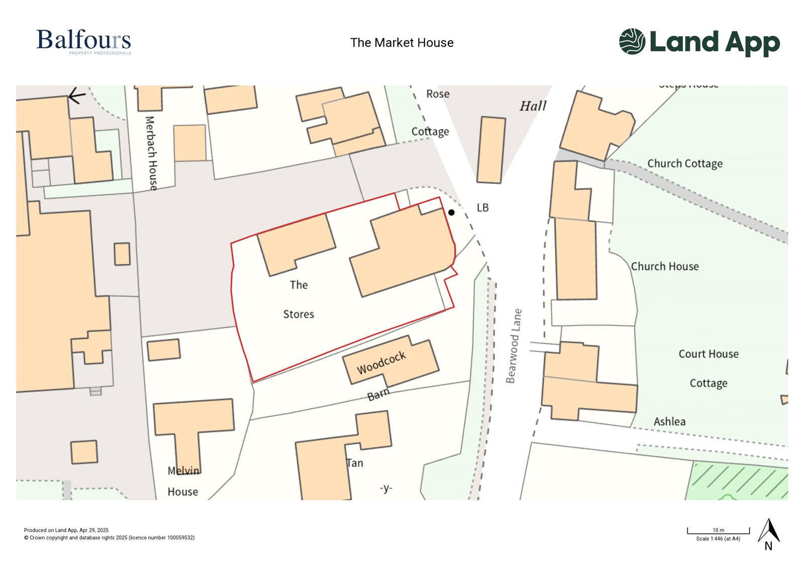 The Market House, Bearwood Lane - Map