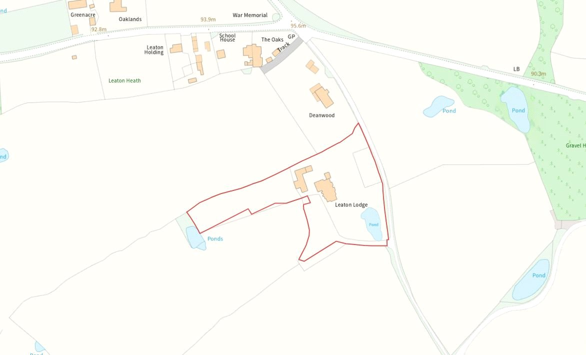 Leaton Lodge, Leaton - Map