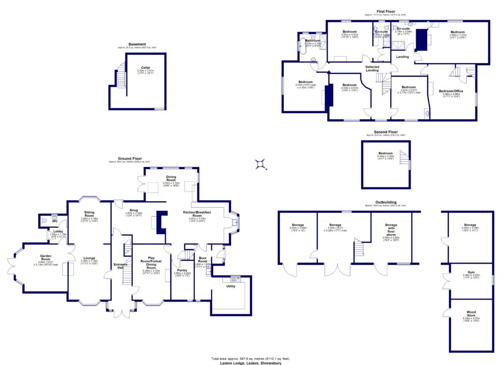 Leaton Lodge, Leaton - Floorplan