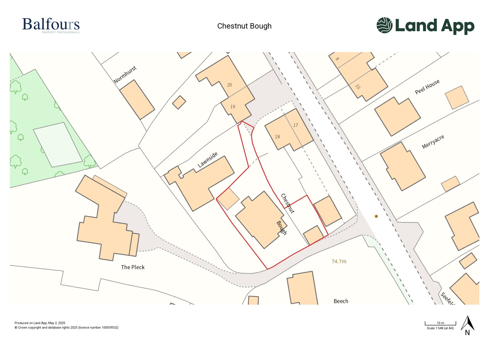 Chestnut Bough, Ashford Carbonel - Map