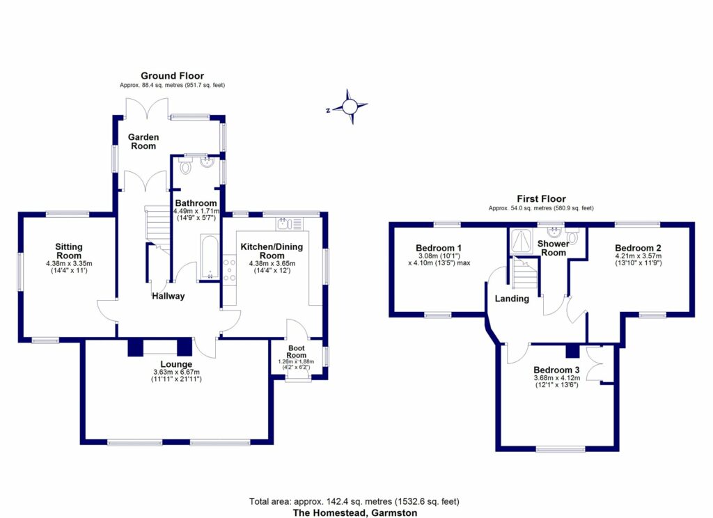 Homestead, Garmston - Floorplan