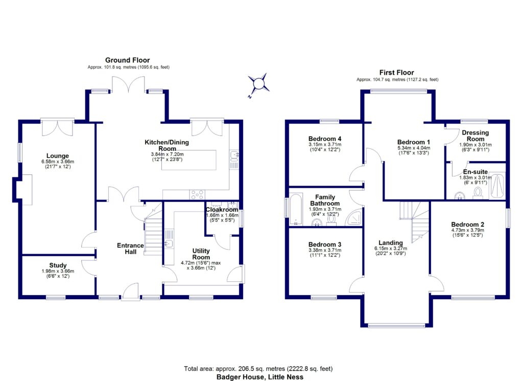 Badger House, Valeswood - Floorplan