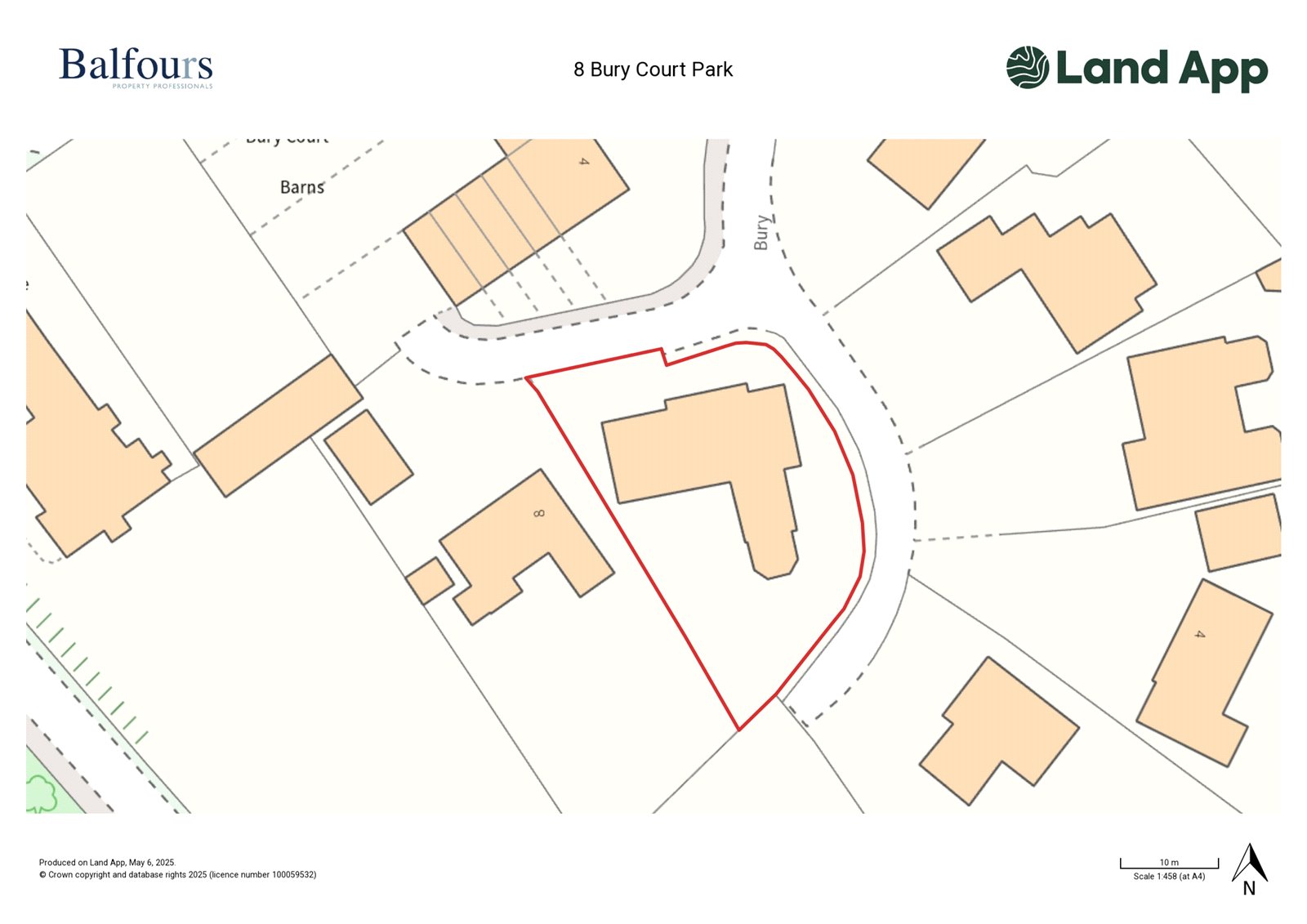 8 Bury Court Park - Map