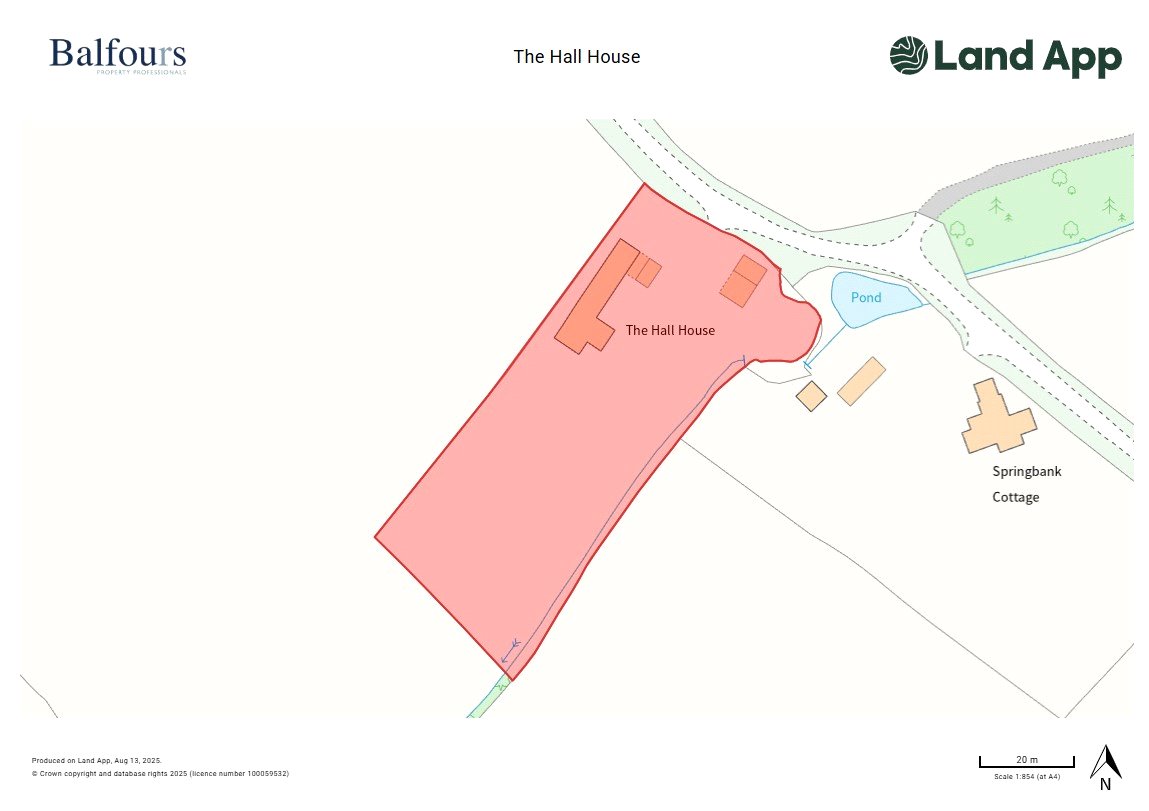 The Hall House, Bleathwood - Map