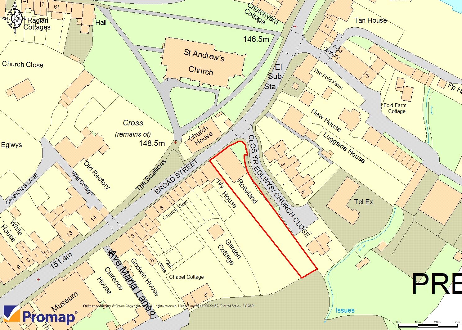 Roseland, Broad Street - Map