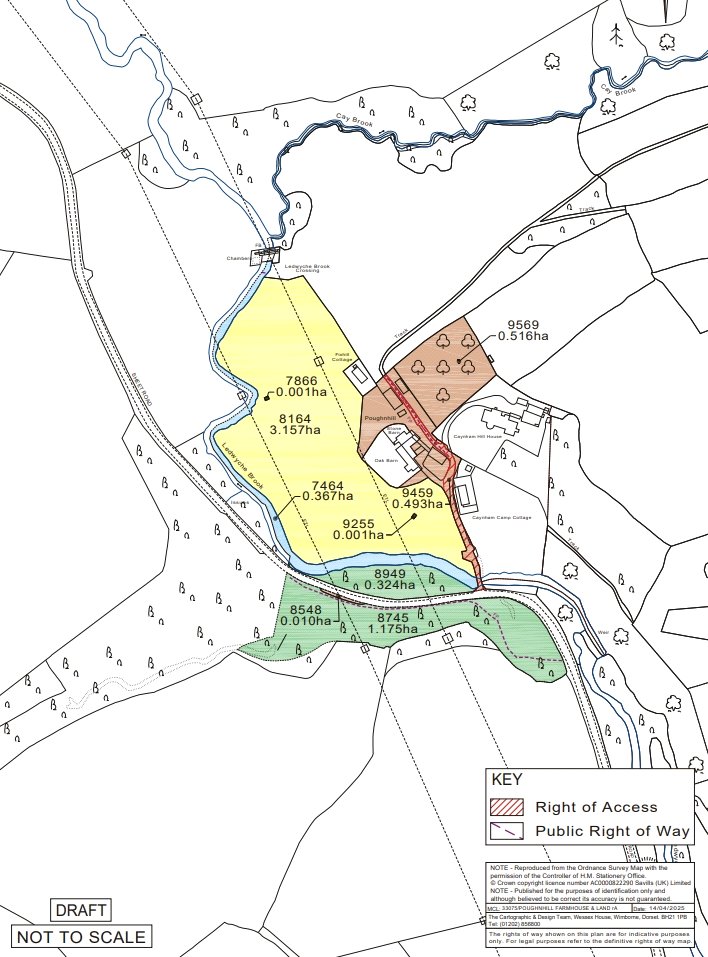 Lot 1 Poughnhill Farmhouse and Land, Caynham - Map