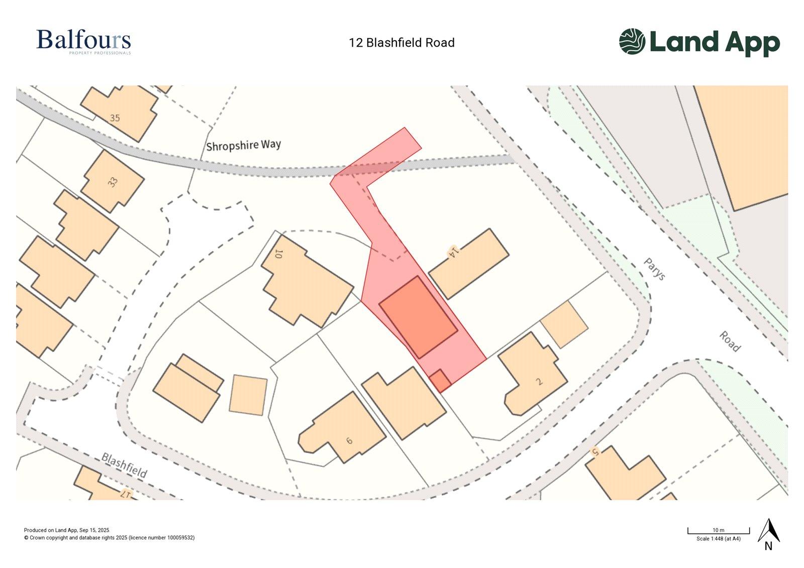 12 Blashfield Road - Map