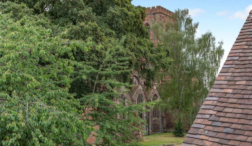 South Park, Abbey Foregate - View Of Abbey
