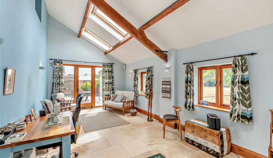 The Barley House, Red House Farm, Longdon-upon-Tern - Entertaining Room
