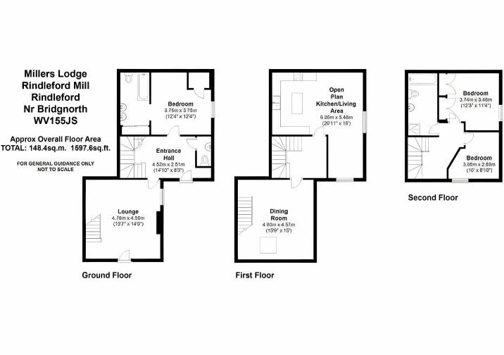 Millers Lodge, Rindleford Mill, Rindleford - Floorplan