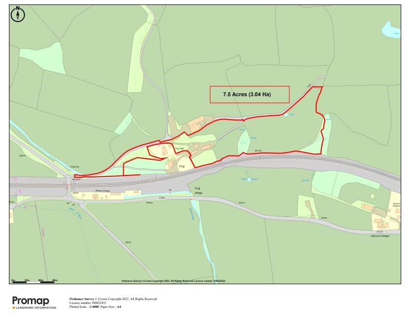 Crug Farm, Llanbister Road - Map
