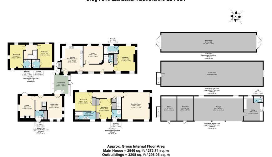 Crug Farm, Llanbister Road - Floorplan
