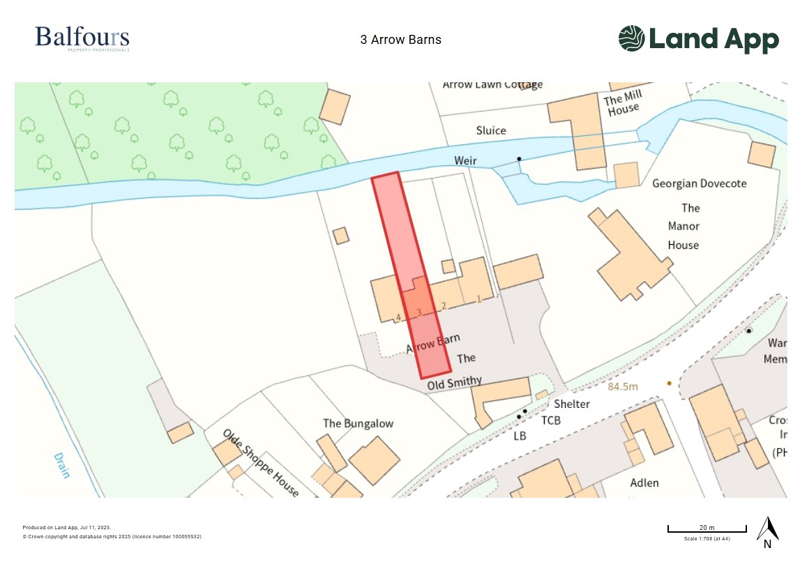 3 Arrow Barns, Eardisland - Map