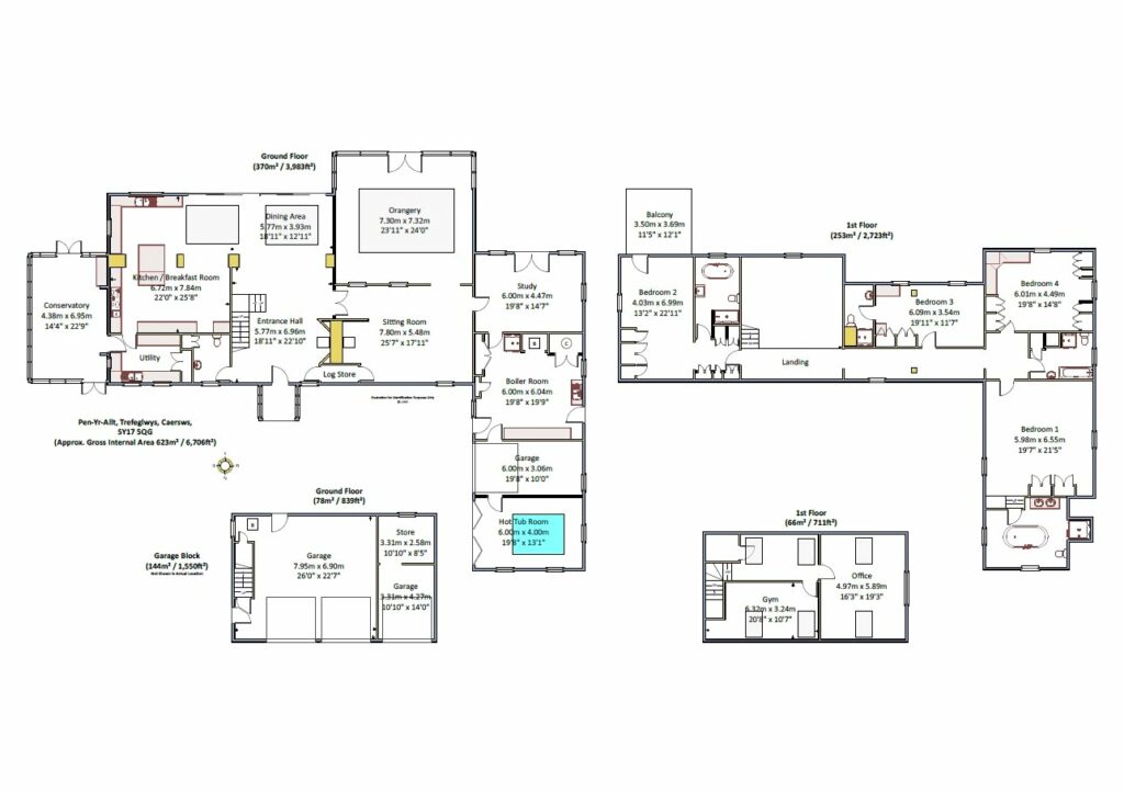 Pen-Yr-Allt, Trefeglwys - Floorplan