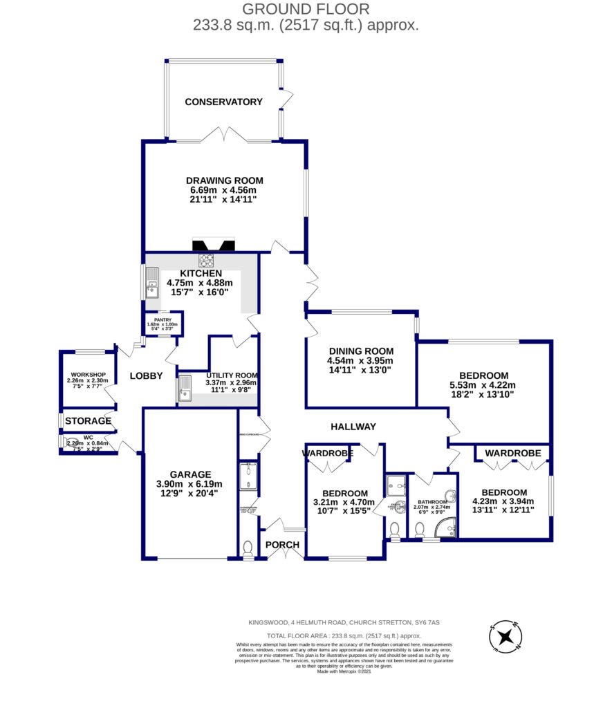 Kingswood, Helmeth Road - Floorplan