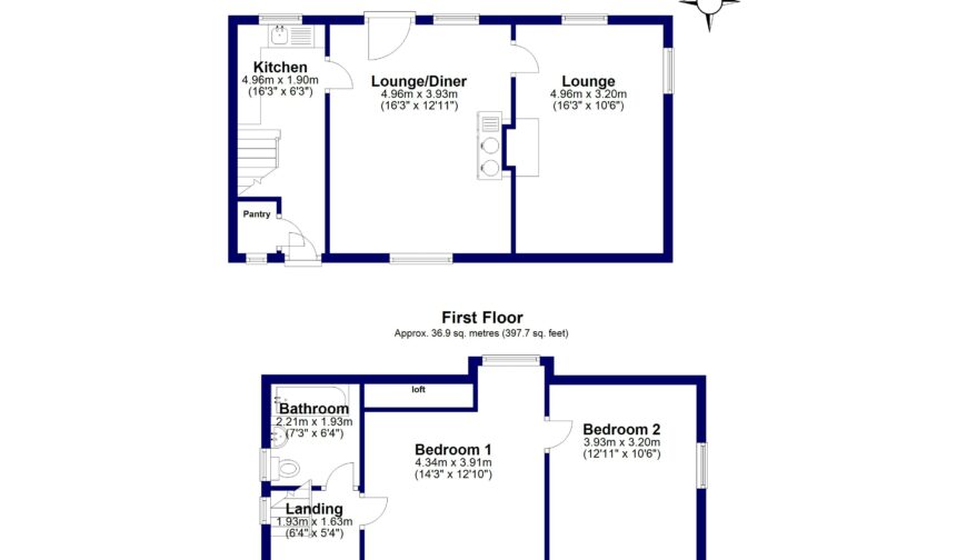 Roughton House, Roughton - Cottage Floorplan