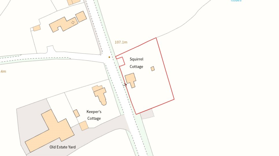Squirrel Cottage, Shrewsbury Road - Map