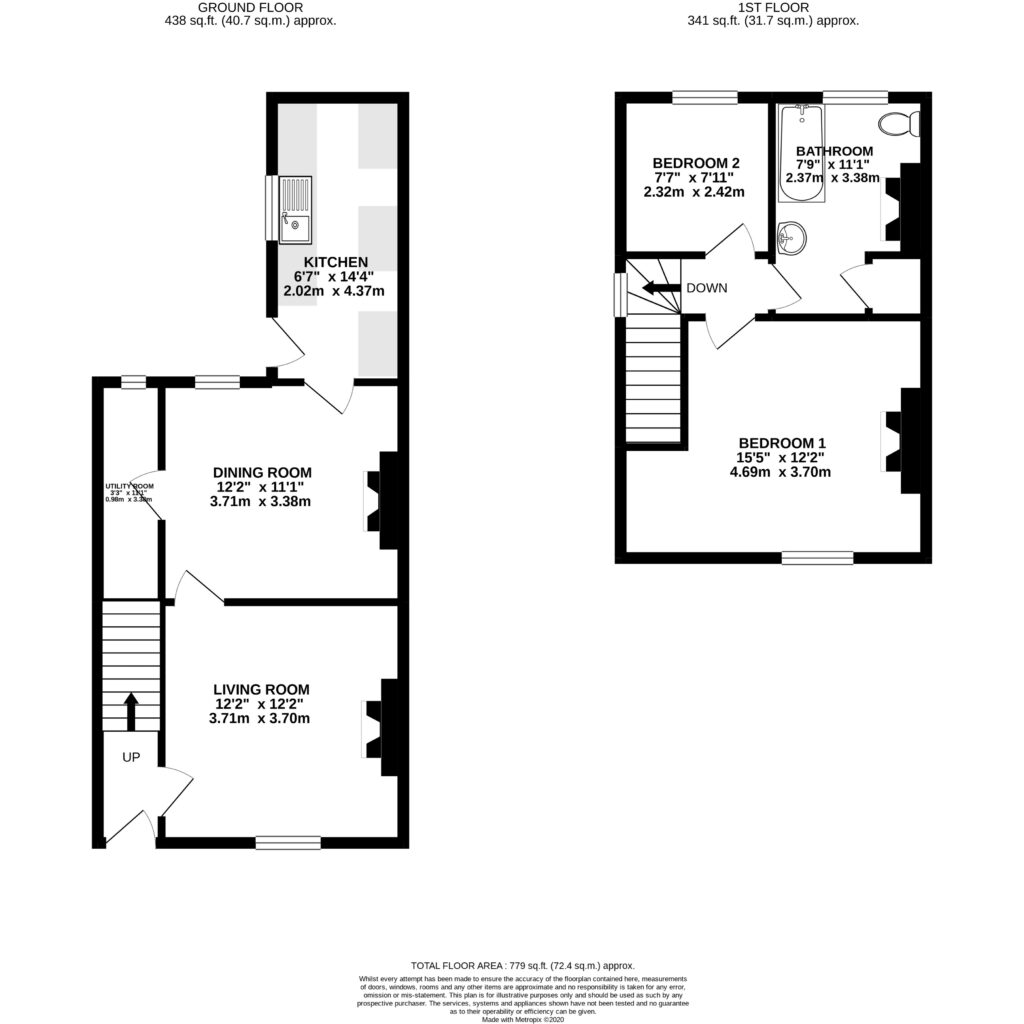 1 Spunhill Cottages, Whitemere - Floorplan
