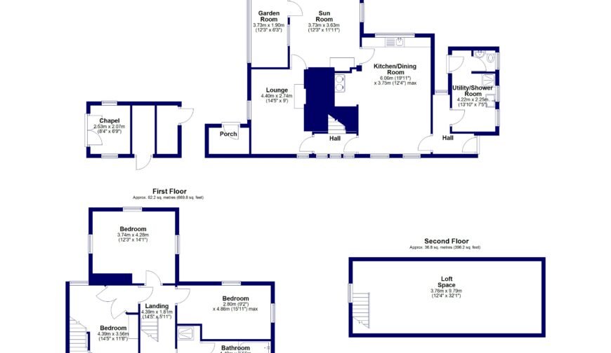 Outrack Cottage and Land, Pulverbatch - Floorplan