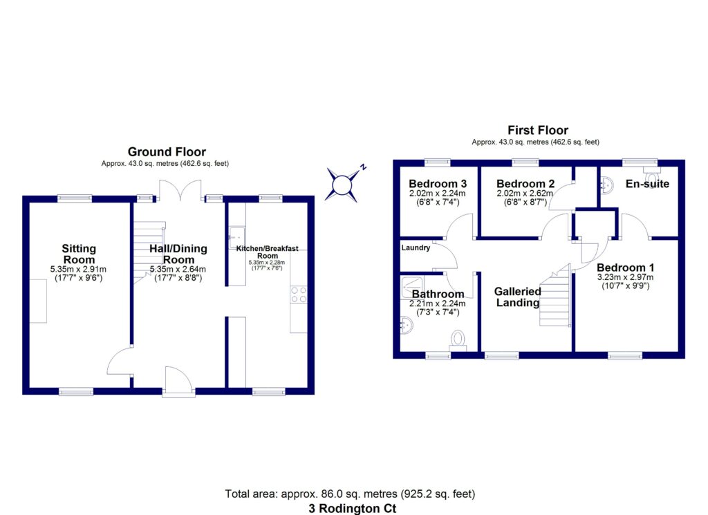 3 Rodington Court - Floorplan