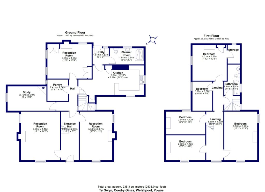 Ty Gwyn, Coed-y-Dinas - Floorplan