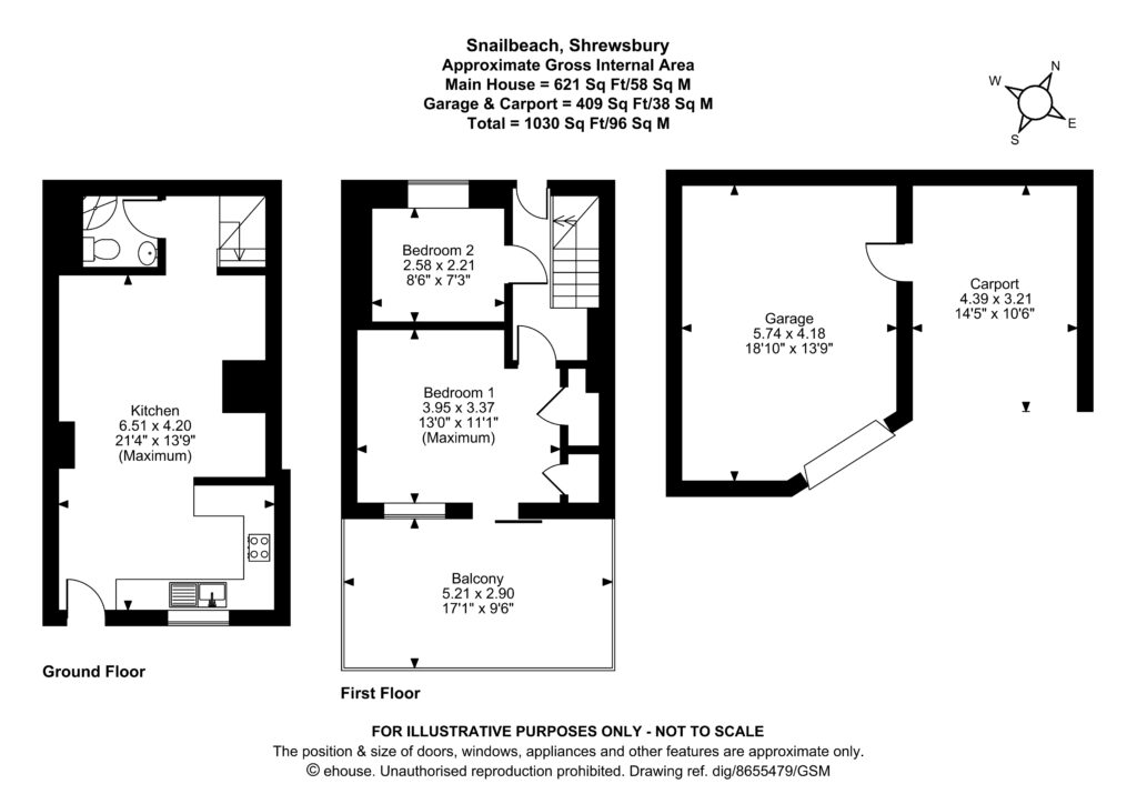 Jasmine Cottage, Snailbeach - Floorplan