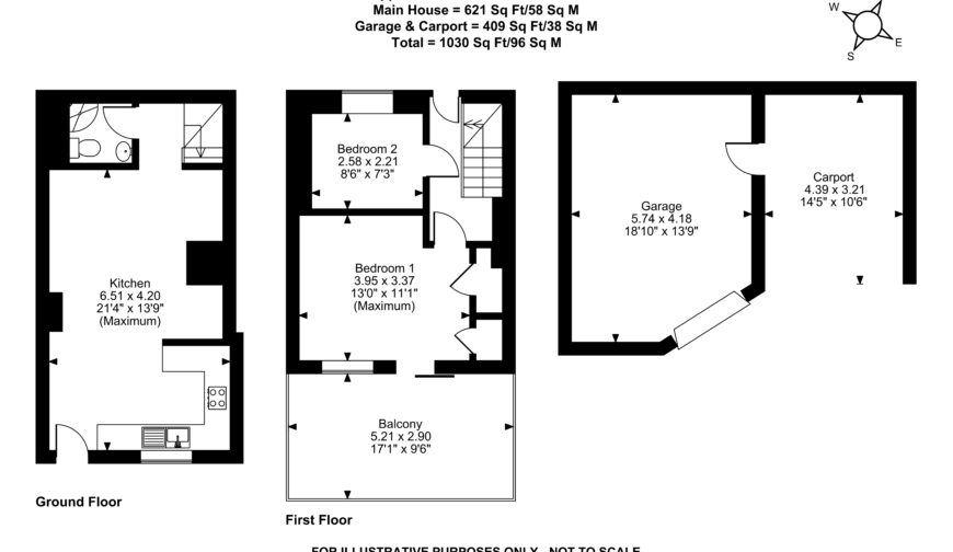 Jasmine Cottage, Snailbeach - Floorplan