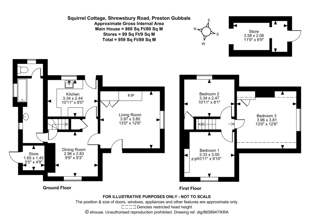 Squirrel Cottage, Shrewsbury Road - Floorplan