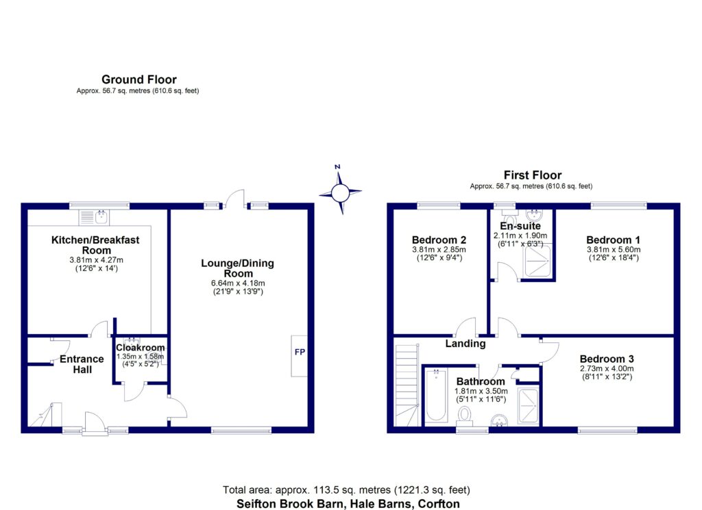Seifton Brook Barn, Corfton - Floorplan